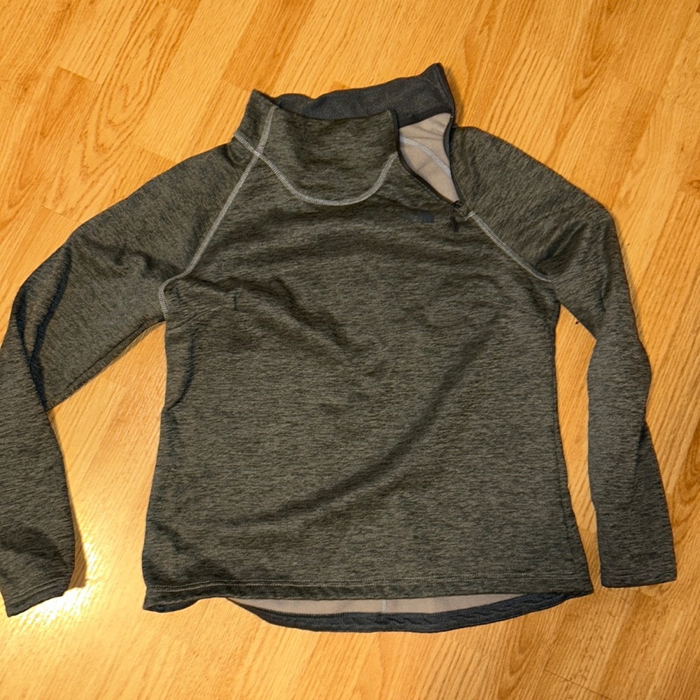 North face sweater with sideways zip